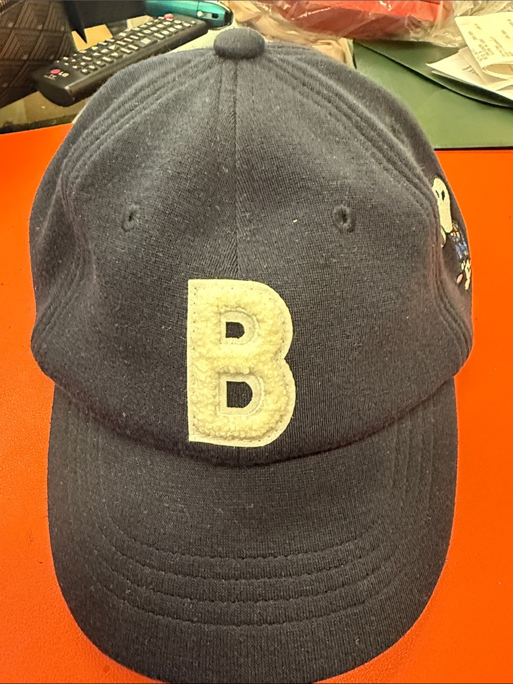 Brooks Brothers Navy Cap with Cream 'B' Patch